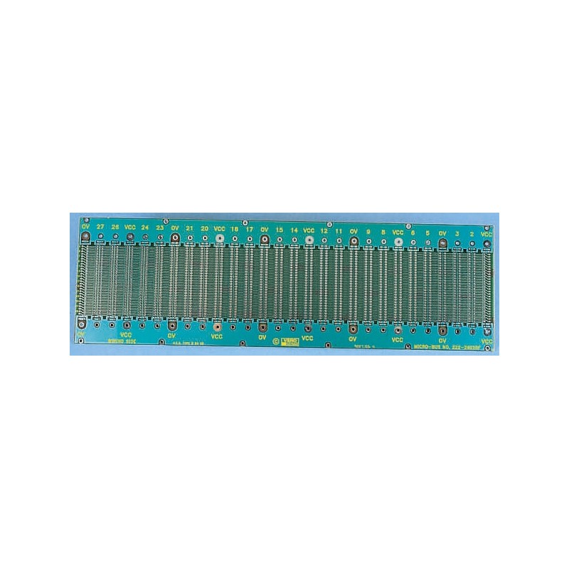 1 pcs - RS PRO 64, 96 Way DIN 41612 Eurocard Motherboard FR4 Single Sided 84HP With 20.32mm Connector Pitch