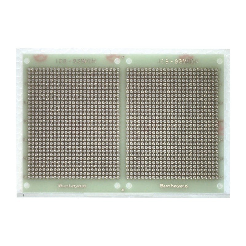 1 pcs - Double Sided Matrix Board FR4 0.9mm Holes, 2.54 x 2.54mm Pitch, 138 x 95 x 1.6mm