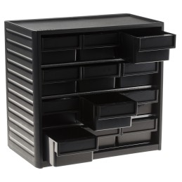 1 pcs - RS PRO 12 Drawer ESD Cabinet, 290 x 310 x 180mm