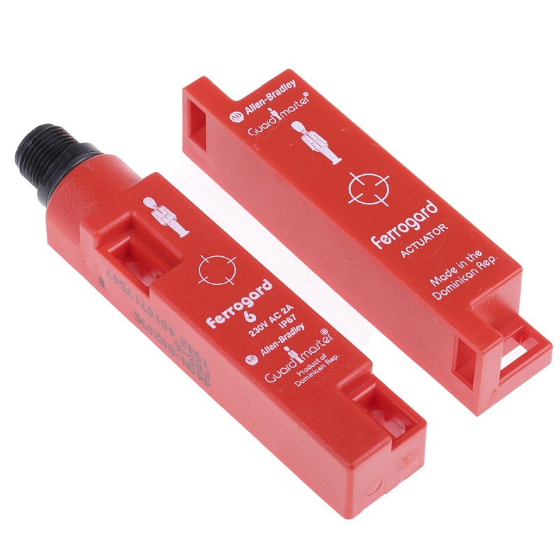 1 pcs - Allen Bradley Guardmaster 440N Series Magnetic Non-Contact Safety Switch, 250V ac, ABS Housing, NC, 4-Pin Micro QD