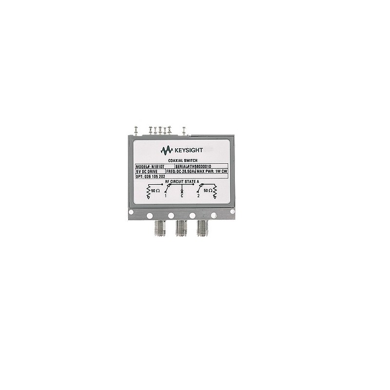 1 pcs - Keysight Technologies RF Switch, SPDT, SMA Female Connector, 26.5GHz Max, &gt,90.0dB Isolation, 15000000ns, 50Ω Output