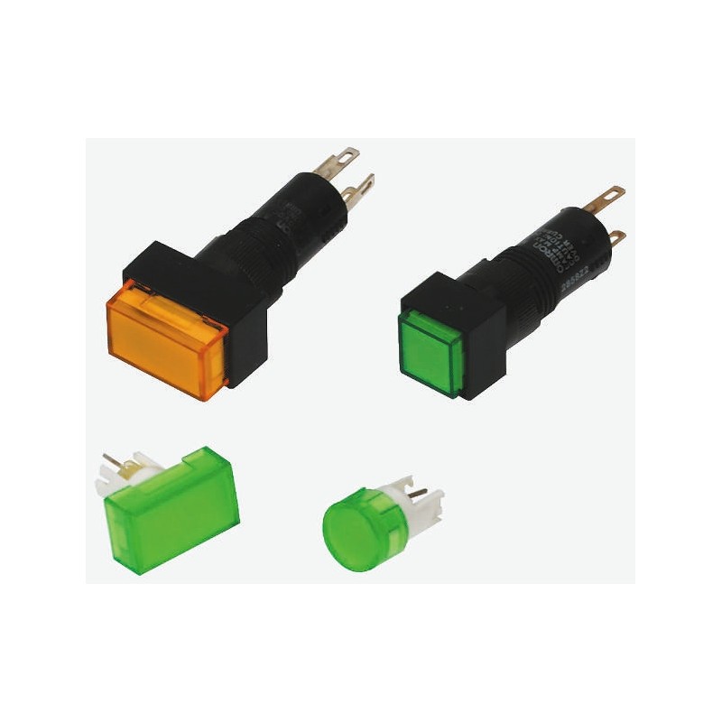 1 pcs - Omron Green Square Push Button Lens for Use with A3D Series