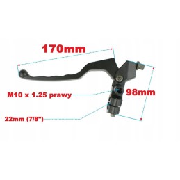 Left clutch lever with Romet Zetka 125 mounting