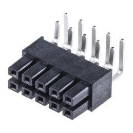 1 pcs - Samtec IPS1 Series Right Angle Surface Mount PCB Socket, 10-Contact, 2-Row, 2.54mm Pitch, Through Hole Termination