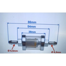 Glass fuel filter wsk wfm shl 6 5 mm Junak Komar motorynka