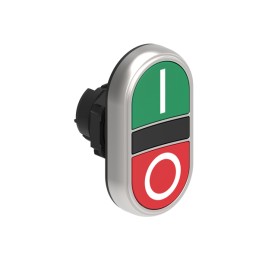 1 pcs - Lovato LPCBL71 Series Green, Red Momentary Push Button, 22mm Cutout