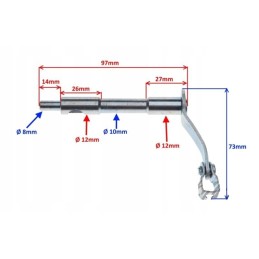 The clutch lever clutches the YX140 pit bike engine