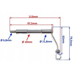 The clutch lever clutches the YX160 pit bike engine