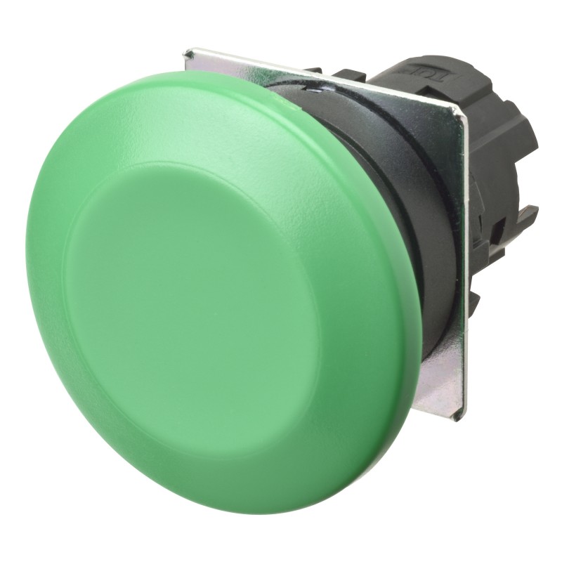 1 pcs - Omron A22N Series Green Momentary Push Button Head, 22mm Cutout