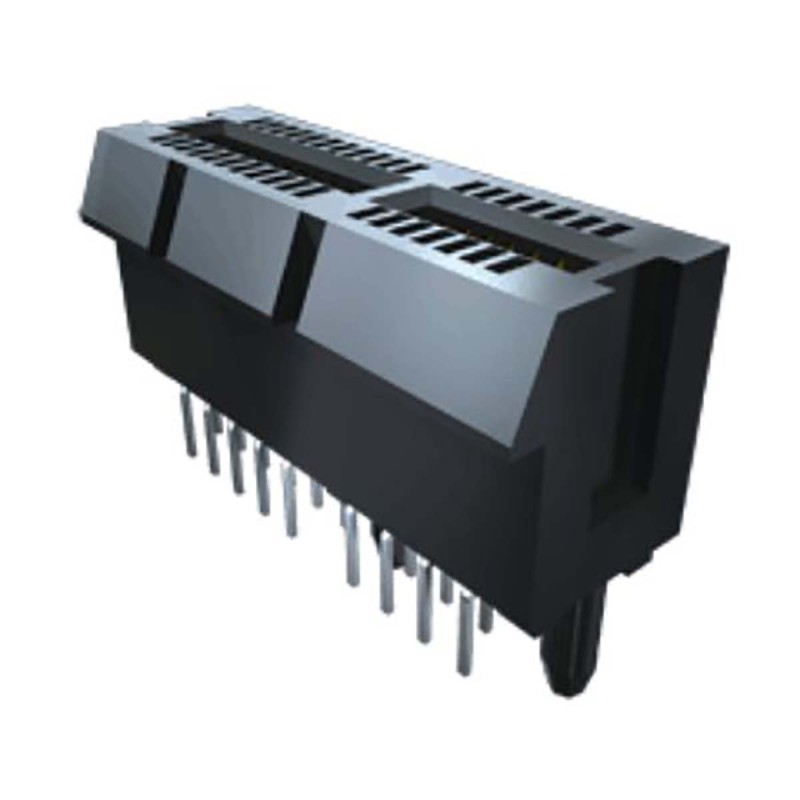 1 pcs - Samtec PCIE-036-02-S-D-RA Series Right Angle Female Edge Connector, 72-Contacts, 1mm Pitch, 2-Row