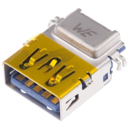 1 pcs - Wurth Elektronik Right Angle, Through Hole, Socket Type A 3.0 USB Connector