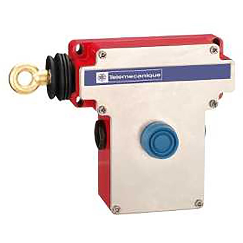 1 pcs - Telemecanique Sensors XY2CE Rope Pull Switch, 70m, 2NO/2NC