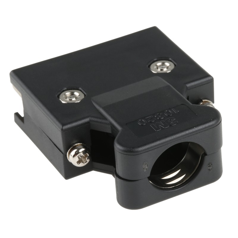 1 pcs - 3M 103 Series Polymer D Sub Backshell, 20 Way, Strain Relief