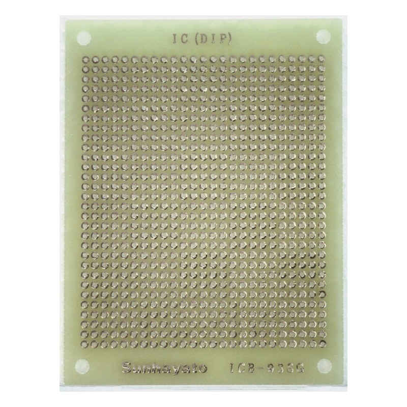 1 pcs - Single Sided Matrix Board 1mm Holes, 2.54 x 2.54mm Pitch, 95 x 72 x 1.2mm
