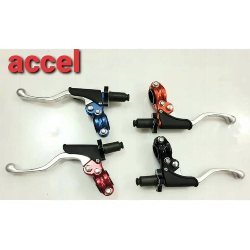 Accel clutch lever handle complete universal gold color cl 05g