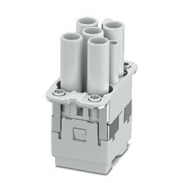 1 pcs - Phoenix Contact Heavy Duty Power Connector Insert, 40A, Female, HC-COM-Q4 Series, 4 Contacts
