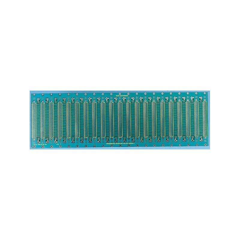 1 pcs - Vero Technologies 96 Way M3 Stud Faston Eurocard Backplane FR4 Double Sided 25.3HP With 20.32mm Connector Pitch