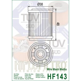 Hiflo oil filter hf 143 xt 125 225 250 350 50