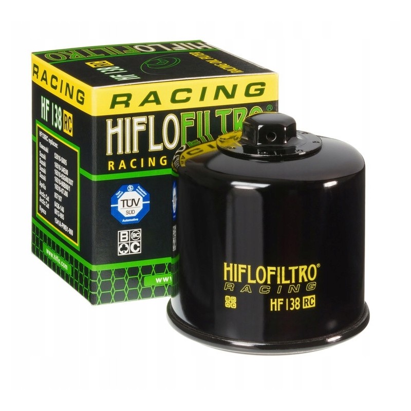 Hiflofiltro oil filter hf138rc with 17 mm nut