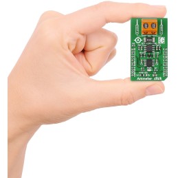 1 pcs - MikroElektronika Ammeter click Current Measurement for AD8616, MAX6106, MCP3201 for MikroBUS