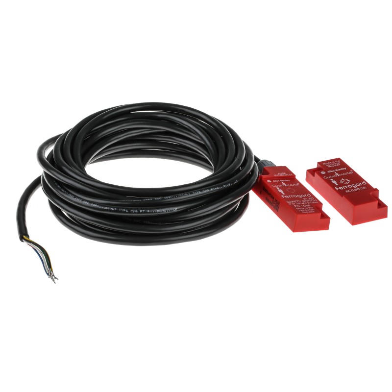 1 pcs - Allen Bradley Guardmaster 440N Series Magnetic Non-Contact Safety Switch, 250V ac, ABS Housing, 2NC, 6m Cable