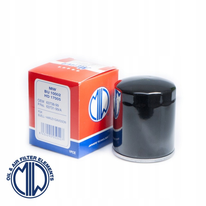 Miw meiwa oil filter harley davidson black hf