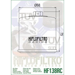 Hiflo oil filter hf 138 racing gsx gsxr sv tl vz