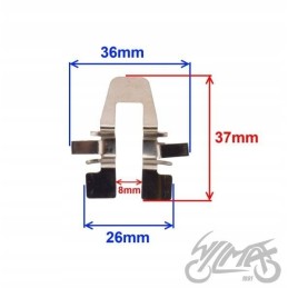 Motogeneric brake pad spring