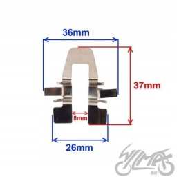 Motogeneric brake pad spring