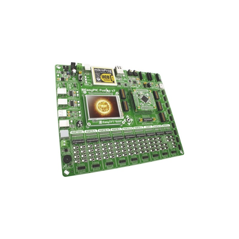 1 pcs - MikroElektronika EasyPIC FUSION v7 MCU Development Kit MIKROE-1205