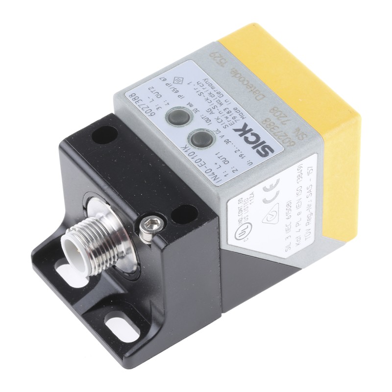 1 pcs - Sick IN4000 Series Inductive Non-Contact Safety Switch, 24V dc, Plastic Housing, 2NO, M12