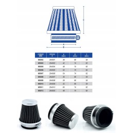 Miw meiwa conical air filter m5006