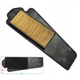 Air filter paper insert for a scooter