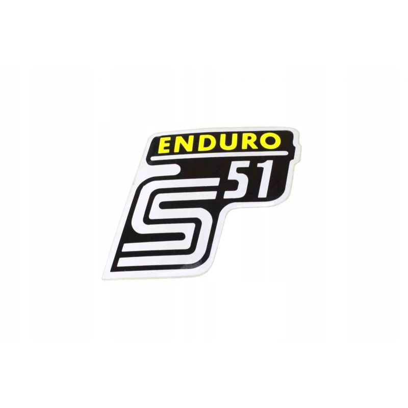 Simson S51 Enduro sticker, yellow