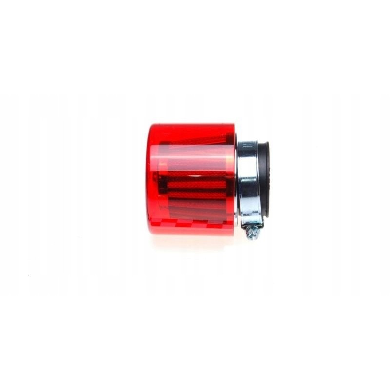 Air filter 38 mm, red plastic cover