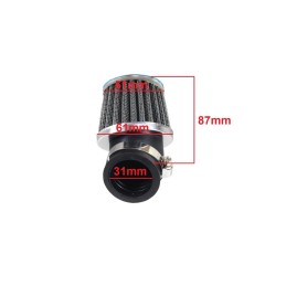Air filter cone fi 31mm, cat. 45 rms