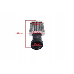 Air filter cone fi 35mm, cat. 45 rms