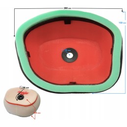 2022 nxt250 air filter element