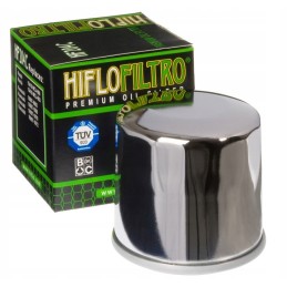 Hiflofiltro oil filter hf204c chrome