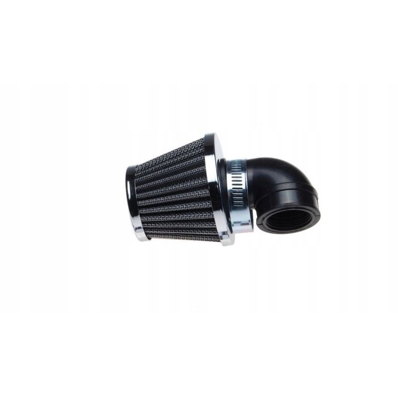 Air filter 35 mm conical 90 chrome