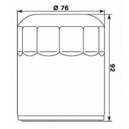 Meiwa bu10001 oil filter miw 171c buell hd chrome
