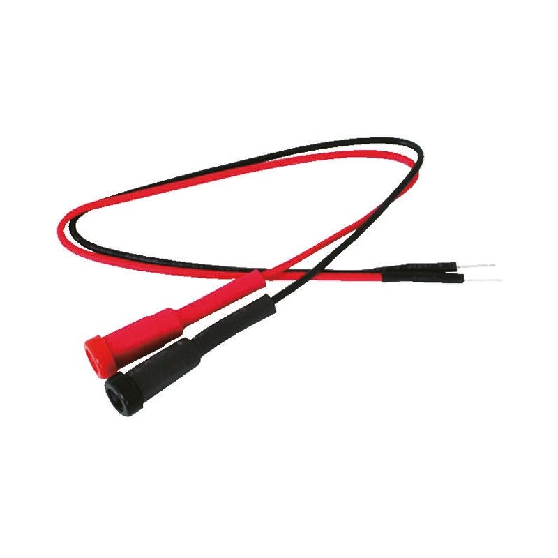 1 pcs - SUP-200, 200mm Insulated Tinned Copper Breadboard Jumper Wire in Black, Red