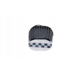 Air filter 38 mm oval, high chrome