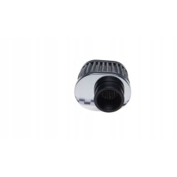 Air filter 38 mm oval, high chrome