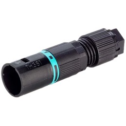 1 pcs - RS PRO Tee Plug, 2-Pole, Male, 1-Way, Cable Mount, 10A, IP68