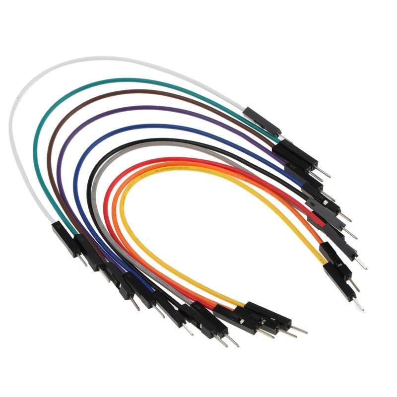 1 pcs - MIKROE-513, 150mm Insulated Breadboard Jumper Wire in Black, Blue, Brown, Green, Grey, Orange, Purple, Red, White,