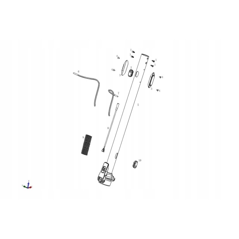 Front brake cable for pro and sport scooters