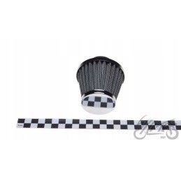 Air filter 50 mm conical, chrome