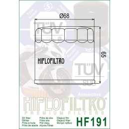 Oil filter hf191 motorcycles pcs hiflo