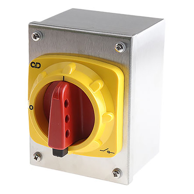 1 pcs - Craig & Derricott 6P Pole Isolator Switch - 20A Maximum Current, 7.5kW Power Rating, IP65